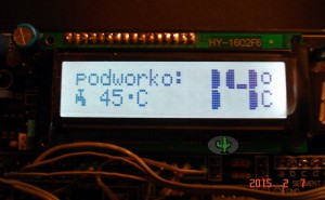 wyświetlacz LCD alfanumeryczny, demonstracja dużych cyfr